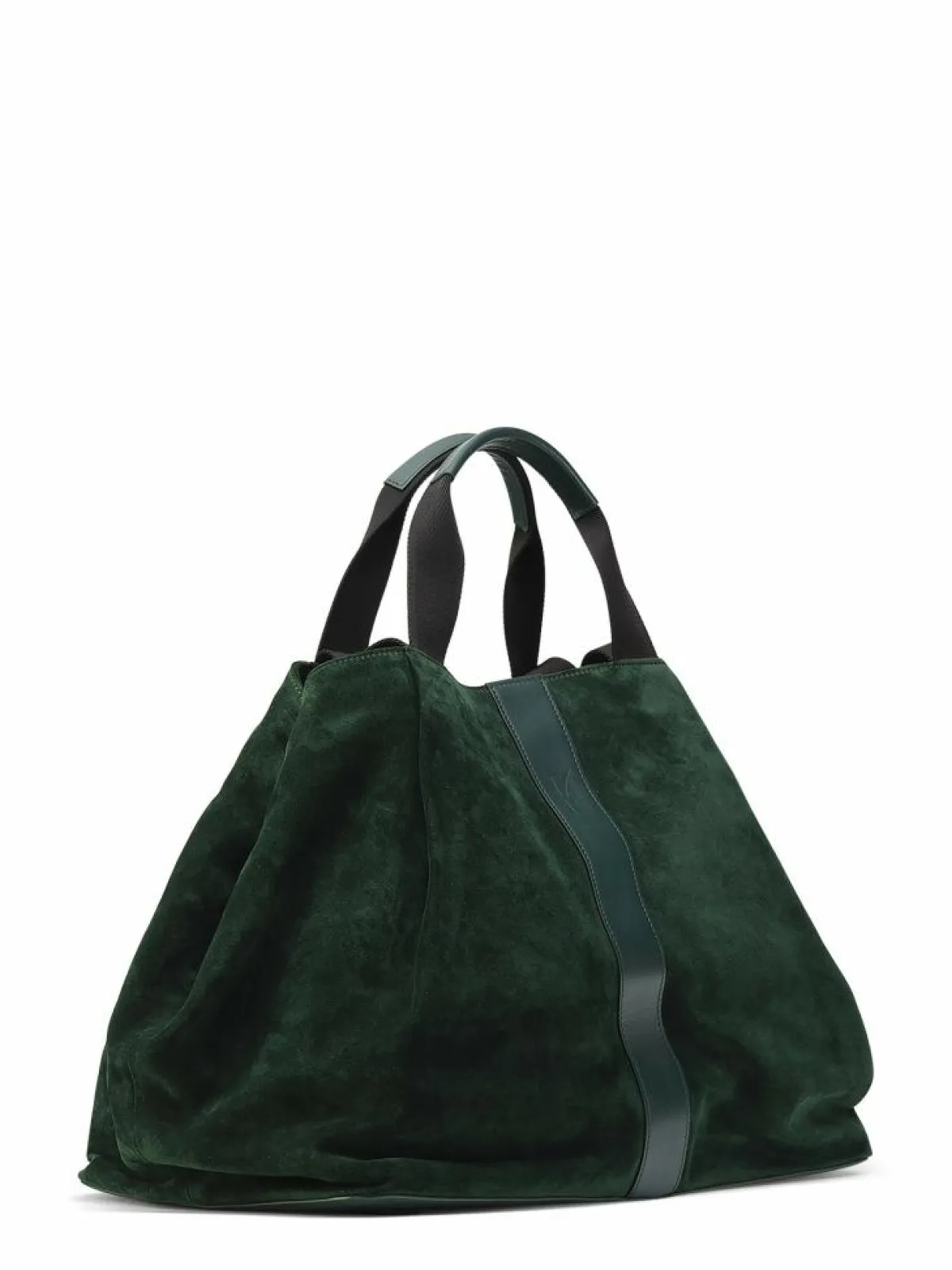 Maison Faret Sacs|Sac en Velours de Cuir Pinasse Eucalyptus - 65x34x26 cm