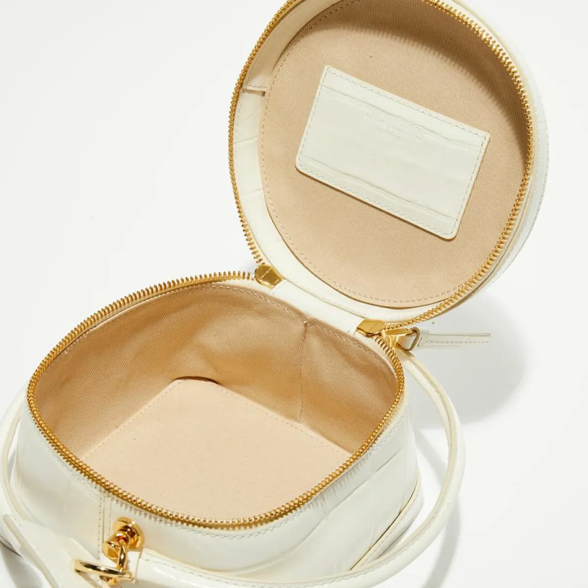 Jacquemus Sacs|Sac mallette en Cuir Le Vanito ivoire - 11.5x15.5x15.5 cm