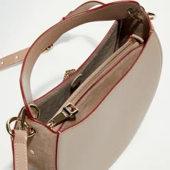 Chloé Sacs|Sac porté épaule en Cuir Arlène beige rosé - 25x20x9cm