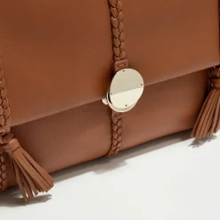 Chloé Sacs|Sac porté épaule en Cuir Pénélope caramel - 35x24x13 cm