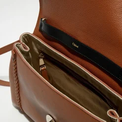 Chloé Sacs|Sac porté épaule en Cuir Pénélope caramel - 35x24x13 cm