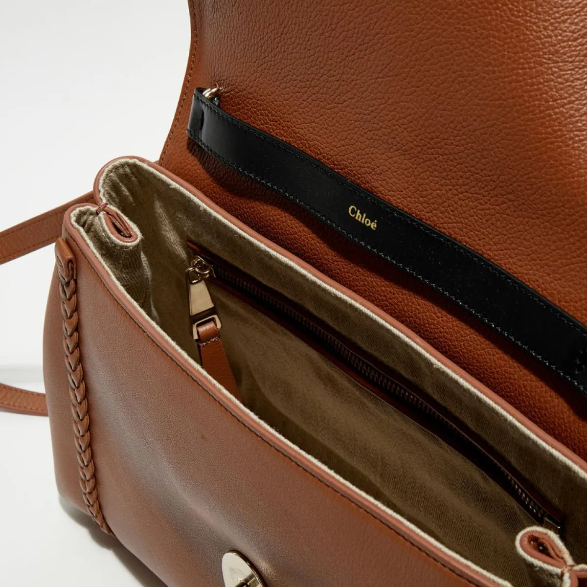 Chloé Sacs|Sac porté épaule en Cuir Pénélope caramel - 35x24x13 cm