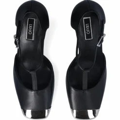 Liu-Jo Sandales À Talons|Salomés en Cuir Jennifer noires