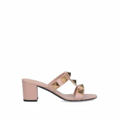 Valentino Garavani Sandales Plates|Sandales à clous romains nudes