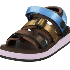 Scotch & Soda Baskets|Sandales Baza marron/doré/bleu