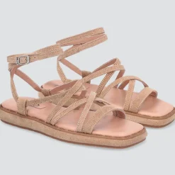 Liu-Jo Sandales Plates|Sandales en Cuir Amelia saumon