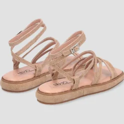 Liu-Jo Sandales Plates|Sandales en Cuir Amelia saumon