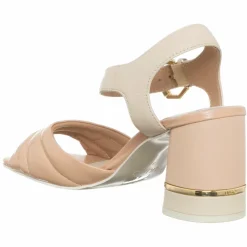 Liu-Jo Sandales À Talons|Sandales en Cuir Menton beige/rose -Talon 6 cm