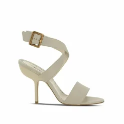 Manolo Blahnik Sandales À Talons|Sandales en cuir numéro 105 crème