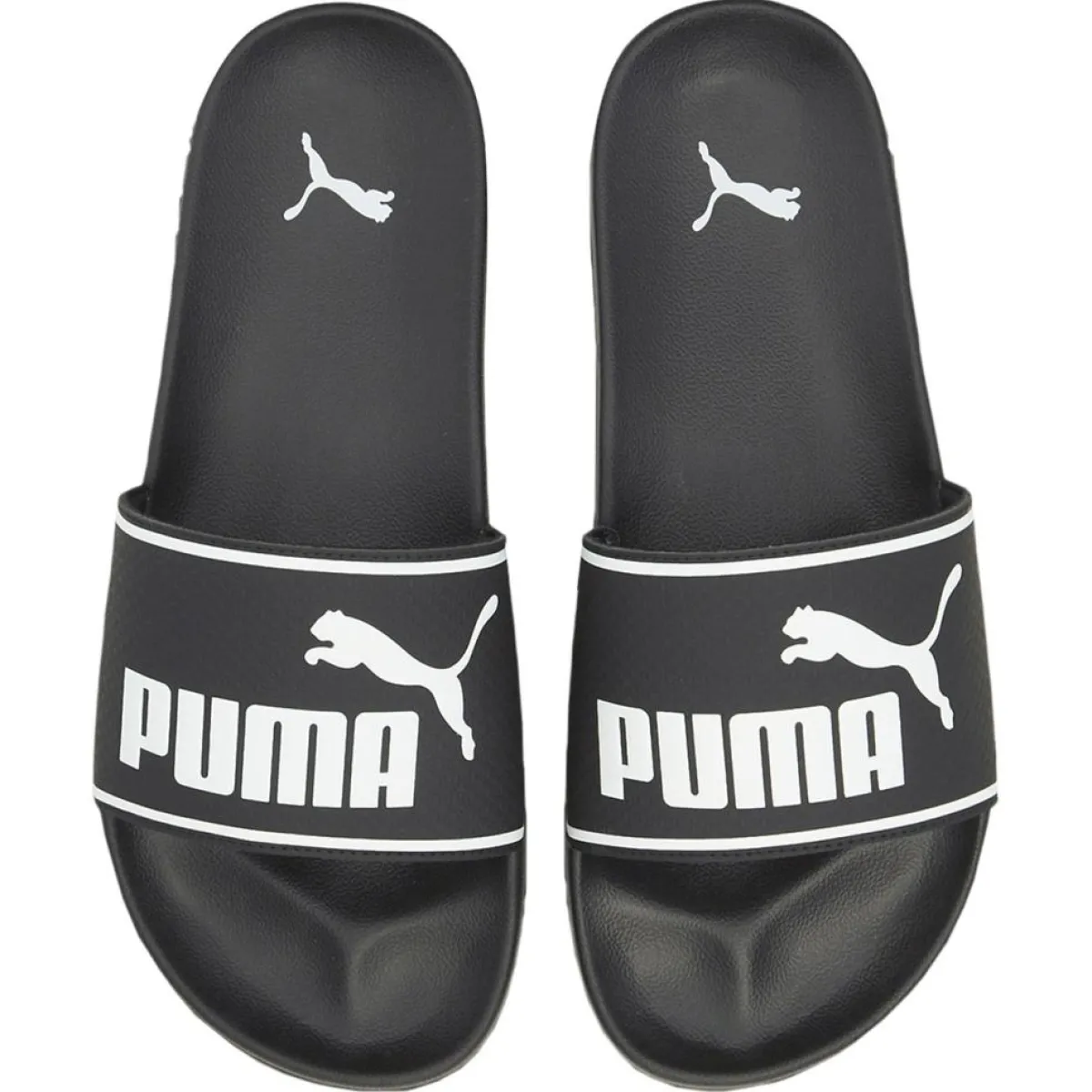 Puma Sandales Plates|Sandales Leadcat noir/blanc