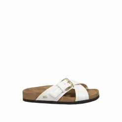 Valentino Garavani Sandales Plates|Sandales plates en cuir blanches