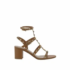 Valentino Garavani Sandales Plates|Sandales Rockstud marron