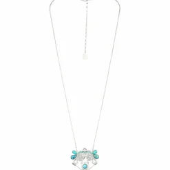 Reminiscence Colliers|Sautoir Zodiac Turquoises argenté