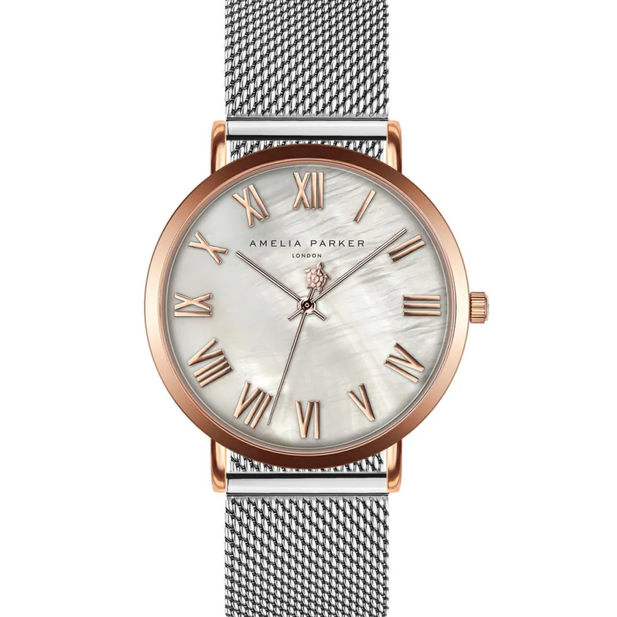 Amelia Parker Montres|Set Montre Femme 2 Bracelets Classique en Acier argenté/rose doré