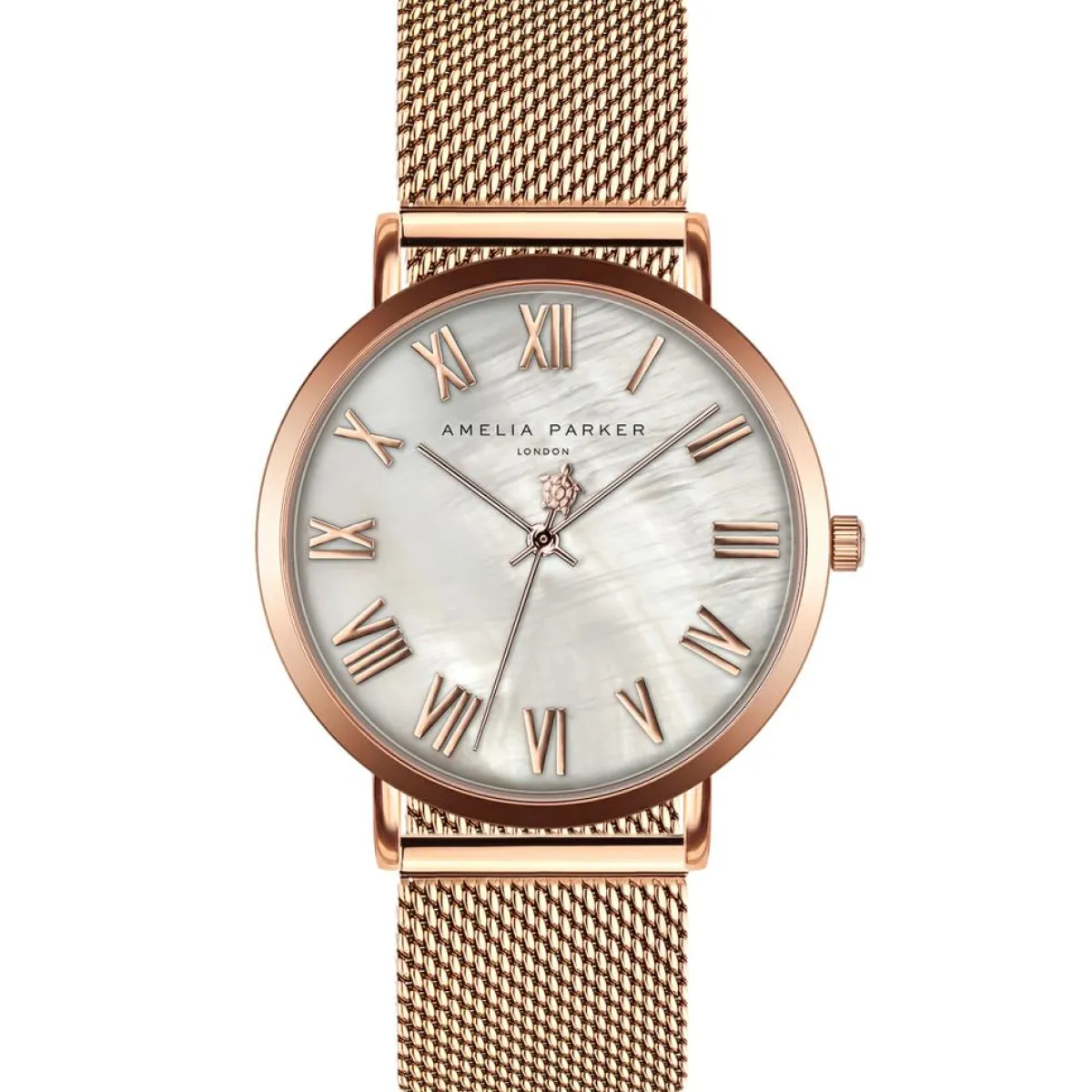 Amelia Parker Montres|Set Montre Femme 2 Bracelets Classique en Acier argenté/rose doré