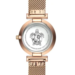 Amelia Parker Montres|Set Montre Femme 2 Bracelets Gold Shore en Acier & Cuir rose doré/blanc