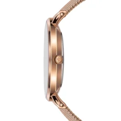 Amelia Parker Montres|Set Montre Femme 2 Bracelets Coral en Acier & Cuir rose doré/noir
