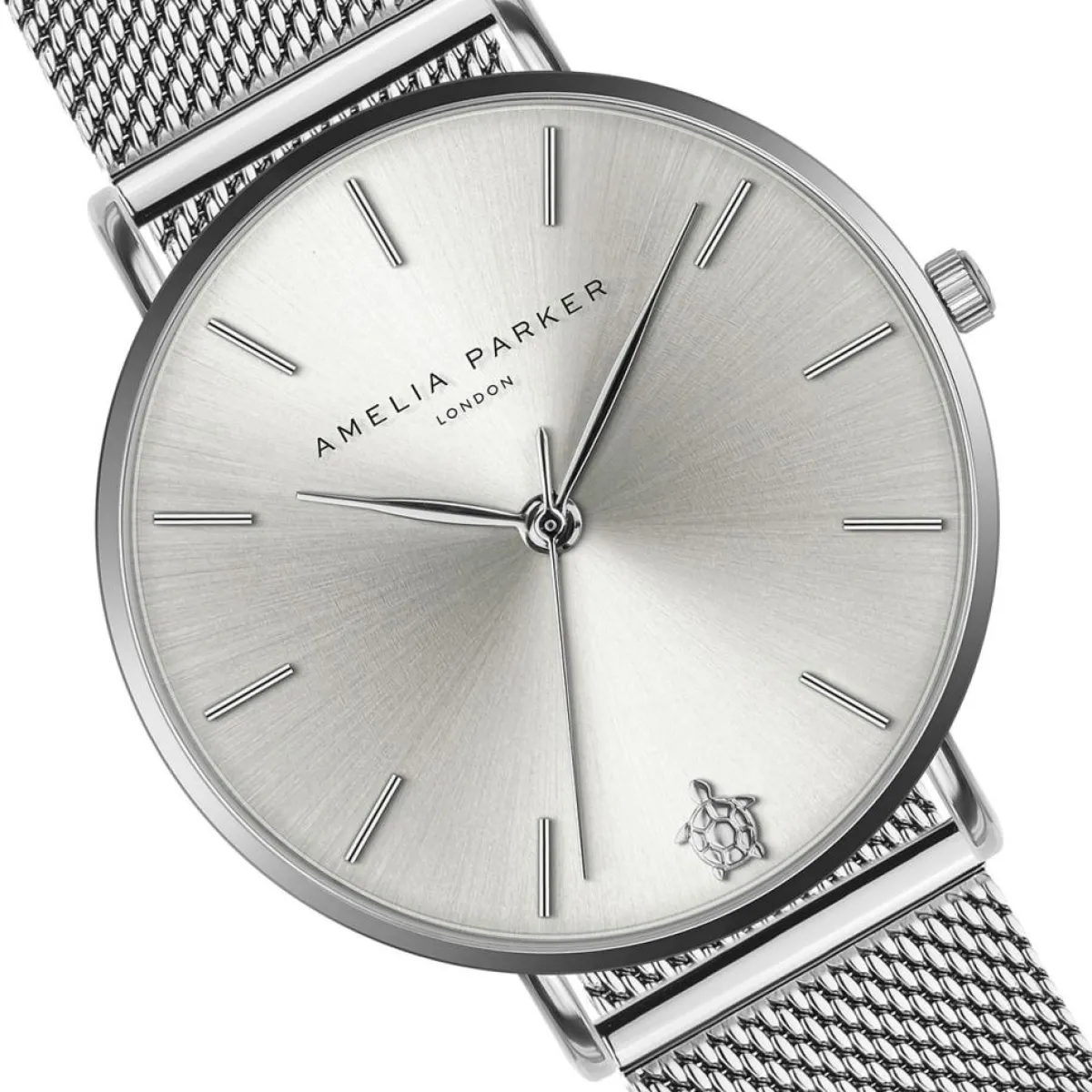 Amelia Parker Montres|Set Montre Femme & Bracelet Capsule Grey en Acier argenté