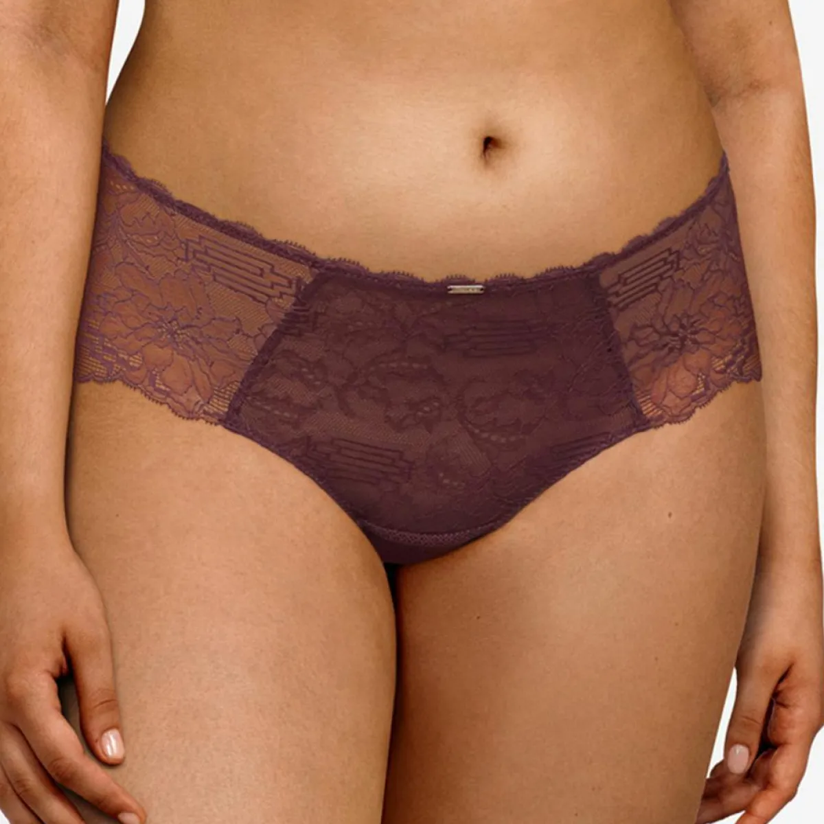 Chantelle Lingerie, Nuit|Shorty Waltz marron cardinal