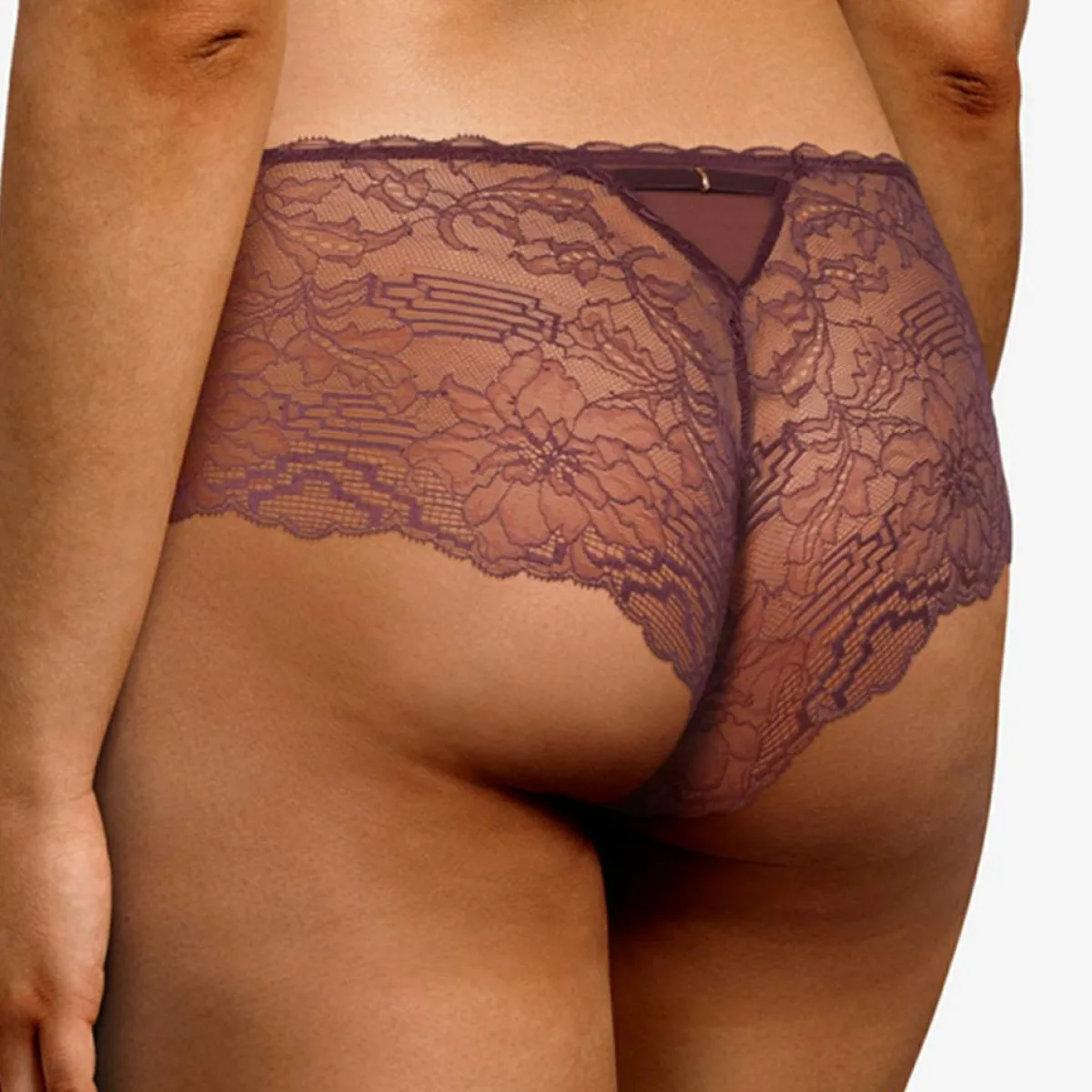 Chantelle Lingerie, Nuit|Shorty Waltz marron cardinal