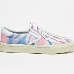 Amiri Baskets|Slip On en Cuir & Textile Tie Dye multicolores