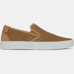 Zespa Baskets|Slip-On en Velours de Cuir Laura beige foncé