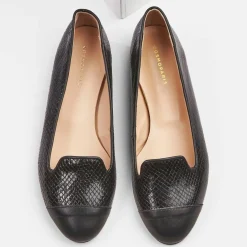 Cosmoparis Mocassins|Slippers en Cuir Alinia noires
