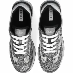 Liu-Jo Baskets|Sneakers Amazing Noir/Argenté/Blanc