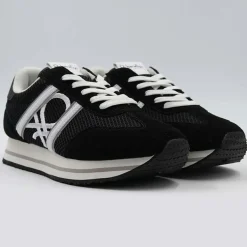 Benetton Baskets|Sneakers Asra noir/blanc