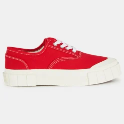 Good News Baskets|Sneakers en Coton Bio Gnace rouges