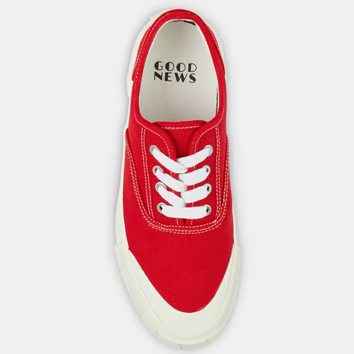 Good News Baskets|Sneakers en Coton Bio Gnace rouges