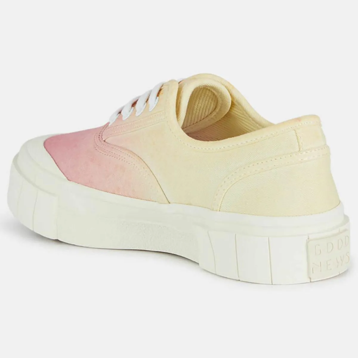 Good News Baskets|Sneakers en Coton Bio Gnace tie & dye jaune/rose