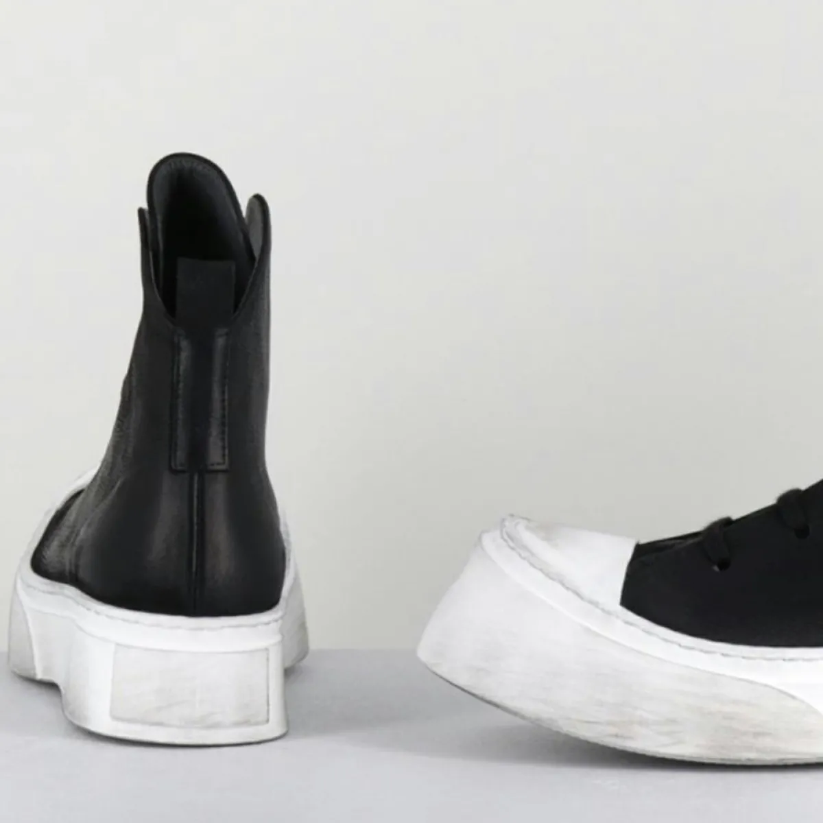 Lofina Baskets|Sneakers en Cuir 3543 noires - Talon : 5cm