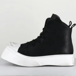 Lofina Baskets|Sneakers en Cuir 3543 noires - Talon : 5cm