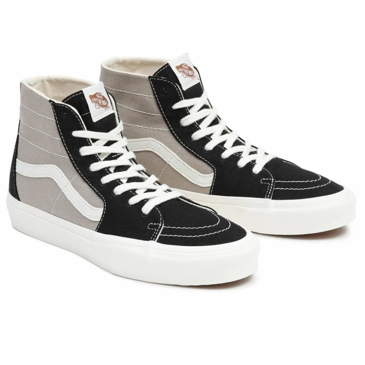 Vans Baskets|Sneakers en Cuir & Textile SK8-Hi Tapered noir/gris