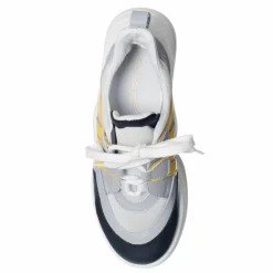 Loretta Pettinari Baskets|Sneakers en Cuir Bianca blanc/gris/noir/jaune - Talon 5 cm