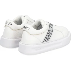 Liu-Jo Baskets|Sneakers en Cuir Bola blanc/argenté