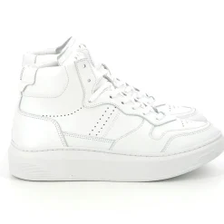 Piola Baskets|Sneakers en Cuir Cayma High blanc