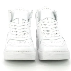 Piola Baskets|Sneakers en Cuir Cayma High blanc