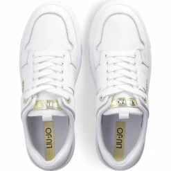 Liu-Jo Baskets|Sneakers en Cuir Cleo blanc/doré/noir