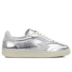 Moa Concept Baskets|Sneakers en cuir Club argentées