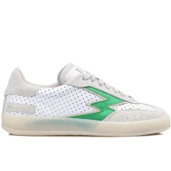 Moa Concept Baskets|Sneakers en cuir Club blanc/vert