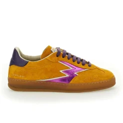 Moa Concept Baskets|Sneakers en cuir Club orange/violet irisé