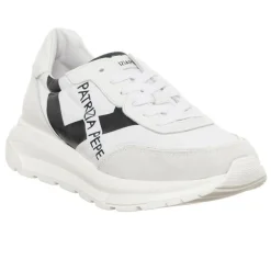 Patrizia Pepe Baskets|Sneakers en Cuir Costa blanc/noir