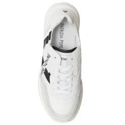 Patrizia Pepe Baskets|Sneakers en Cuir Costa blanc/noir