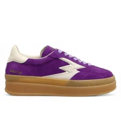 Moa Concept Baskets|Sneakers en Cuir Double Club violet
