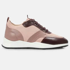 Minelli Baskets|Sneakers en Cuir et Velours de Cuir Lola blush