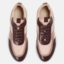 Minelli Baskets|Sneakers en Cuir et Velours de Cuir Lola blush