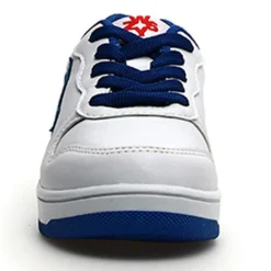 W6YZ Baskets|Sneakers en Cuir Gazo bleu/blanc