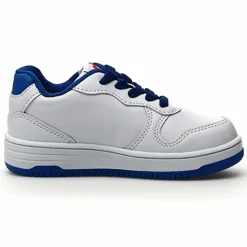 W6YZ Baskets|Sneakers en Cuir Gazo bleu/blanc